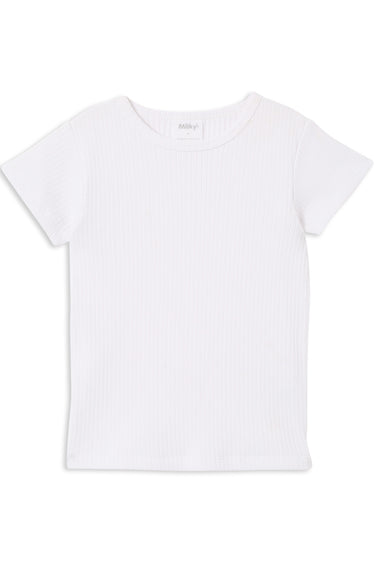 Milky - White Rib Tee